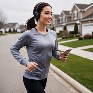 woman jogging